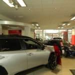 Parklands Toyota Dealership, Helston display showroom